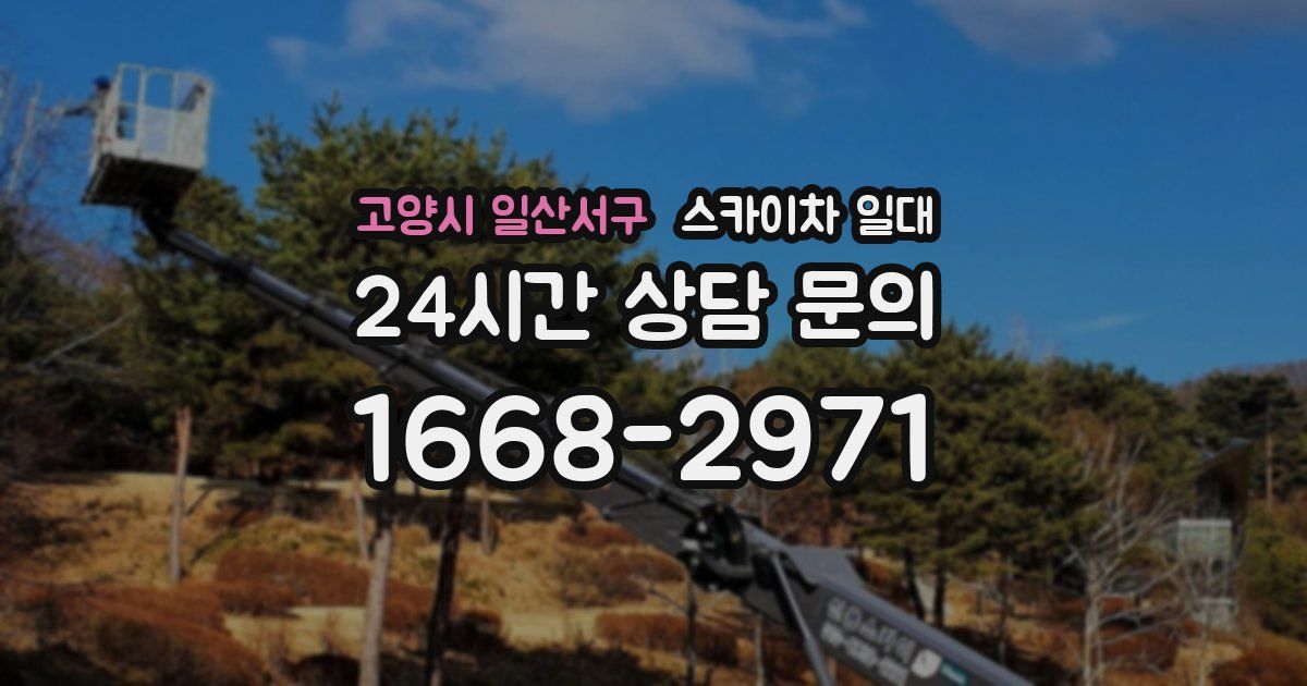 고양시 일산서구 스카이차 일대