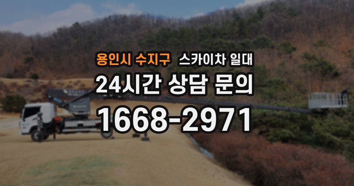 용인시 수지구 스카이차 일대