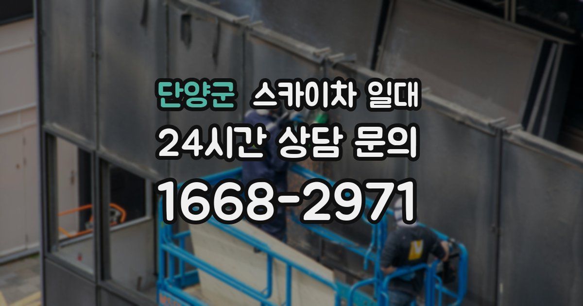 단양군 스카이차 일대