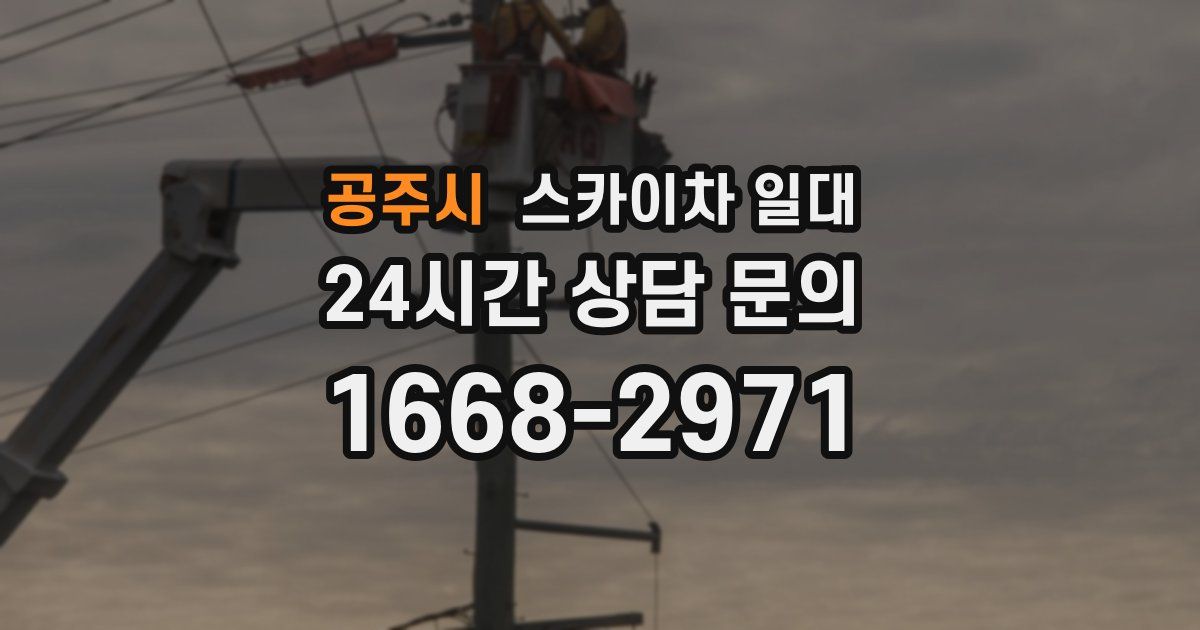 공주시 스카이차 일대