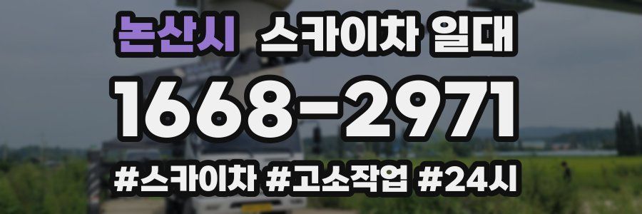 논산시 스카이차 일대