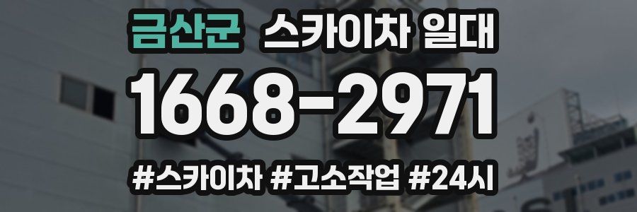 금산군 스카이차 일대