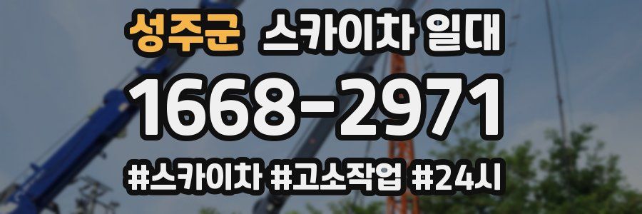 성주군 스카이차 일대