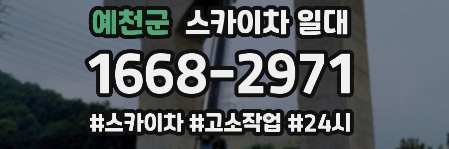 예천군 스카이차 일대