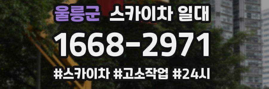 울릉군 스카이차 일대