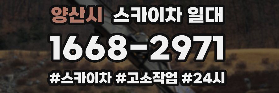 양산시 스카이차 일대