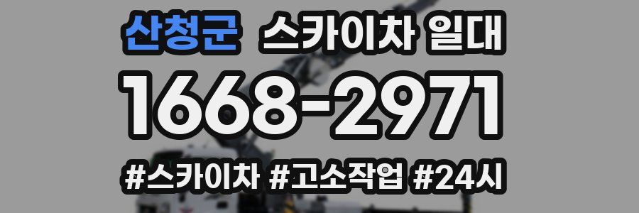 산청군 스카이차 일대