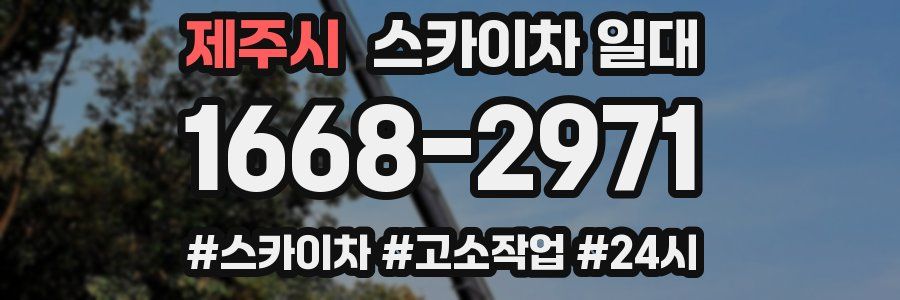 제주시 스카이차 일대