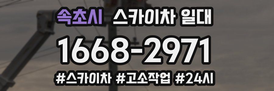 속초시 스카이차 일대