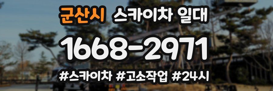군산시 스카이차 일대
