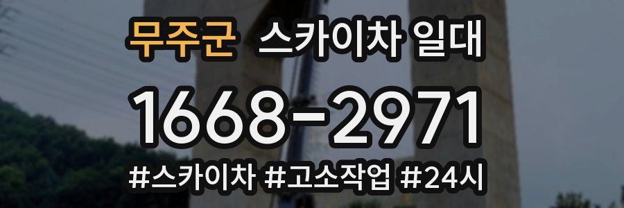 무주군 스카이차 일대