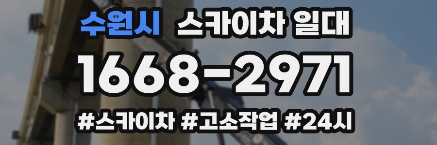수원시 스카이차 일대