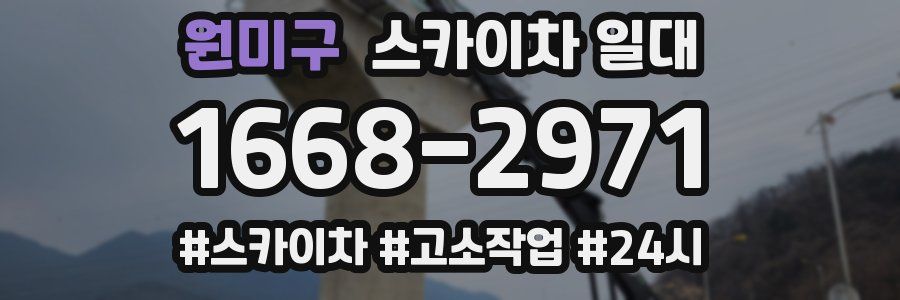 원미구 스카이차 일대