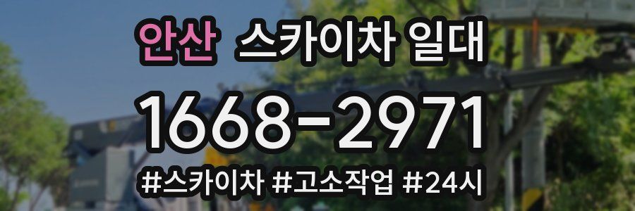 안산 스카이차 일대
