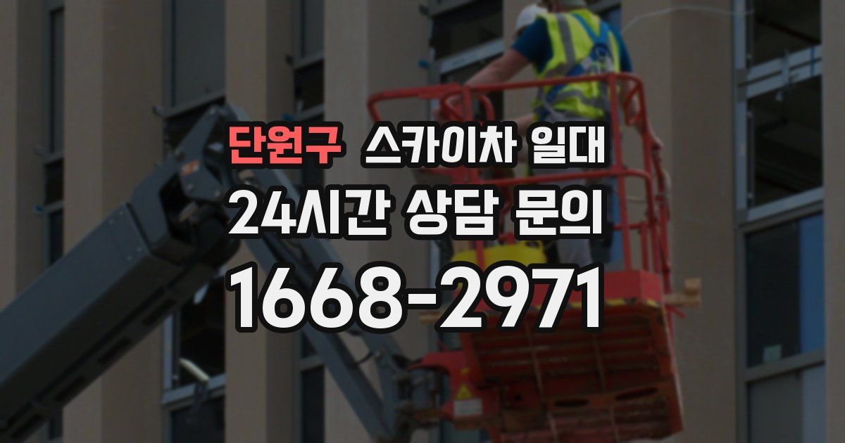 단원구 스카이차 일대
