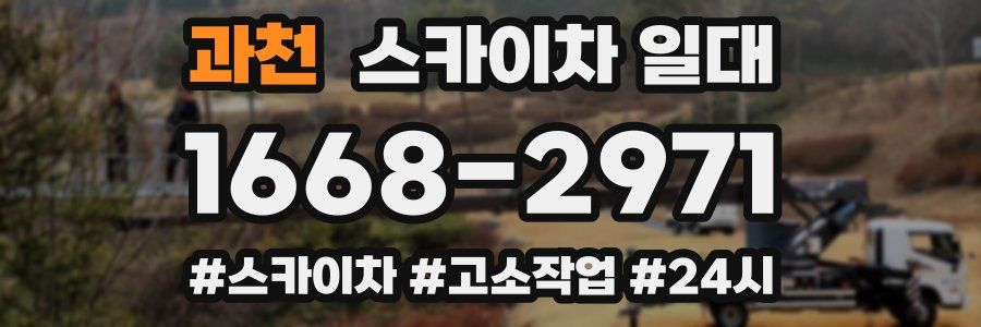 과천 스카이차 일대