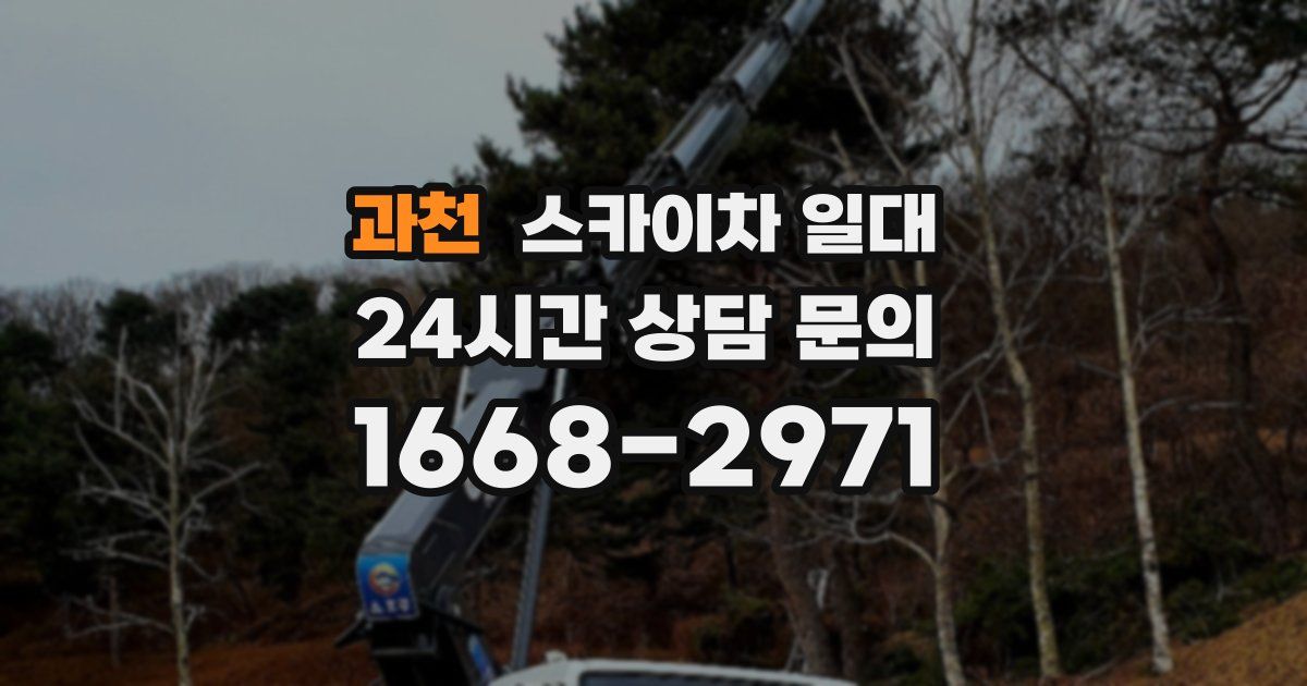 과천 스카이차 일대