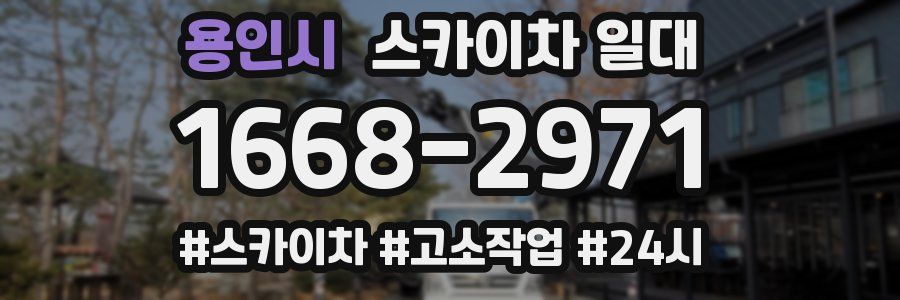 용인시 스카이차 일대