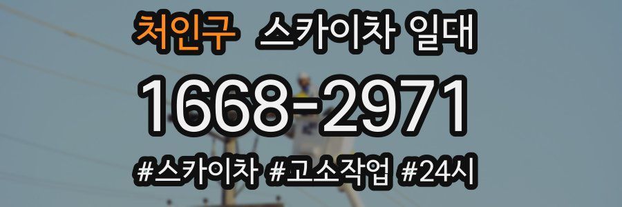처인구 스카이차 일대