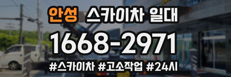 안성 스카이차 일대