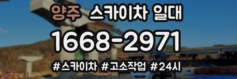 양주 스카이차 일대