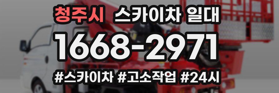 청주시 스카이차 일대