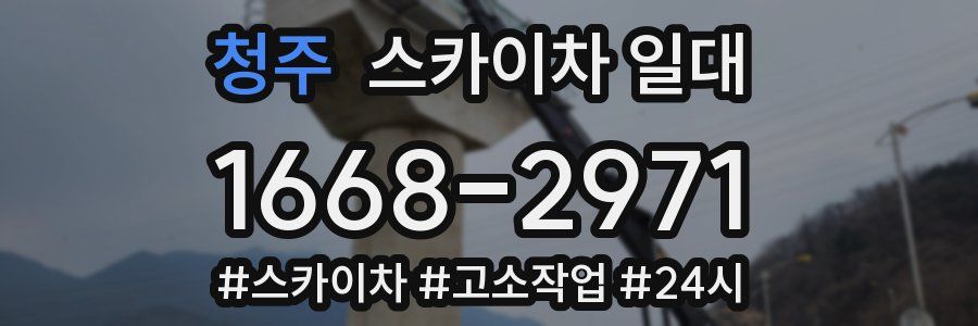 청주 스카이차 일대