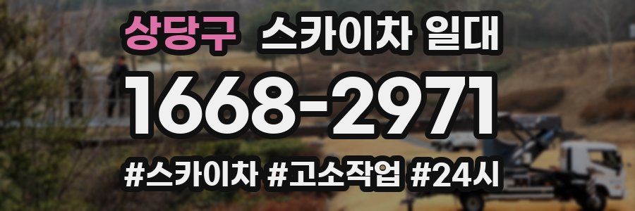 상당구 스카이차 일대