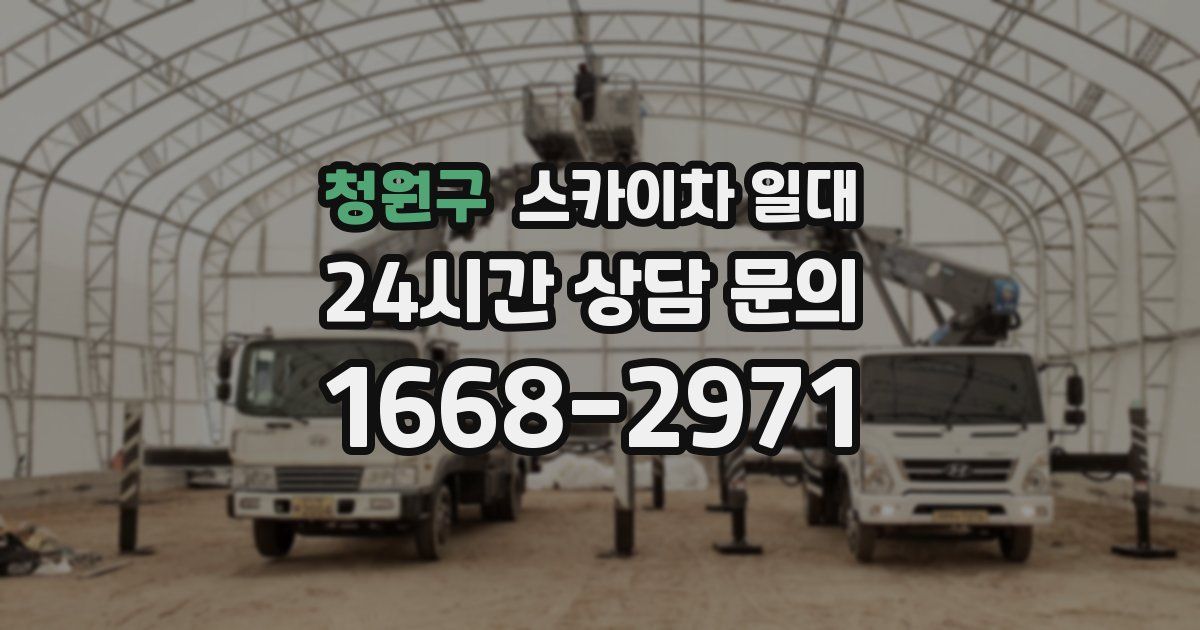청원구 스카이차 일대