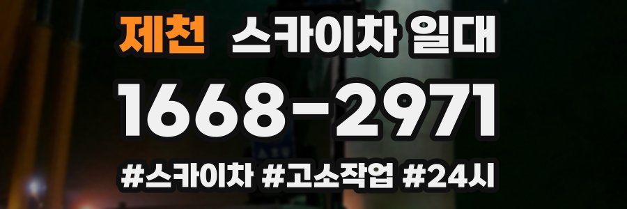 제천 스카이차 일대