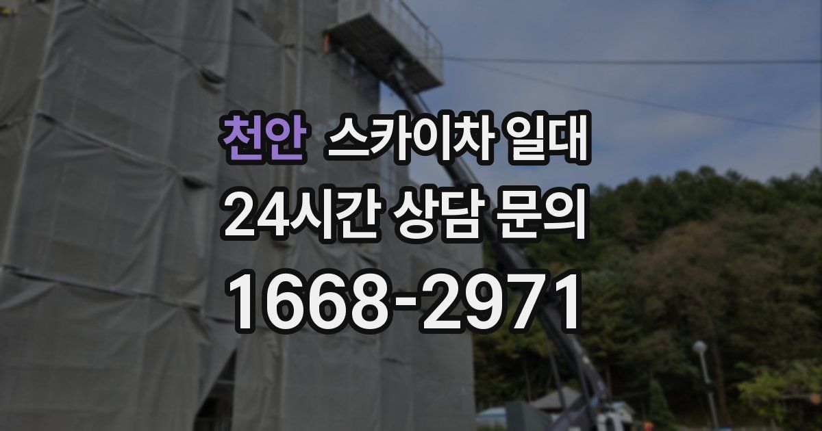 천안 스카이차 일대