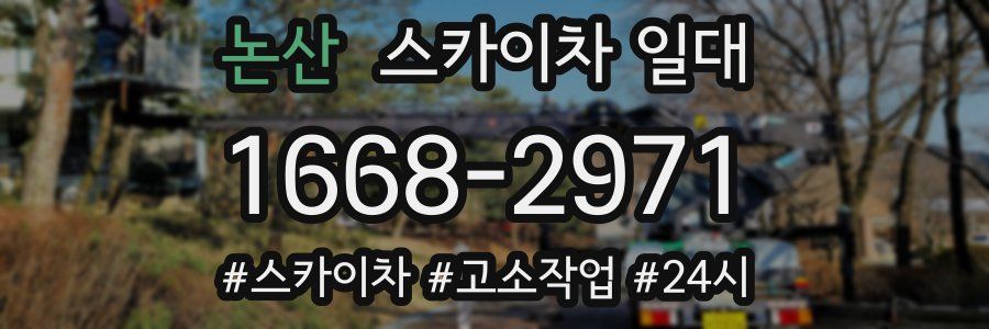 논산 스카이차 일대