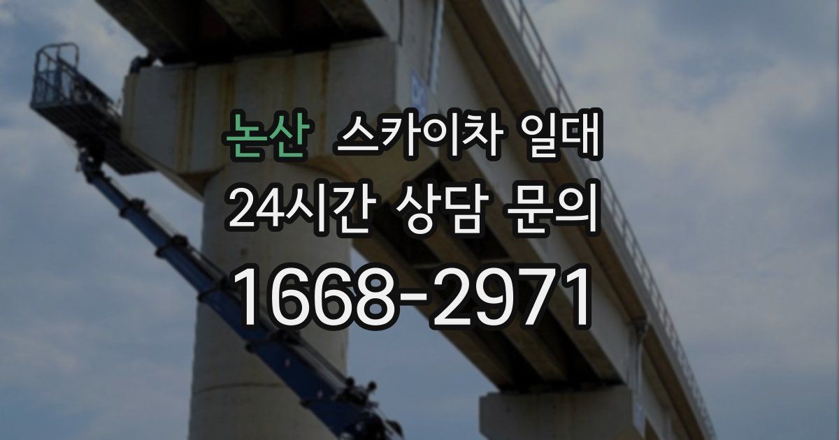논산 스카이차 일대