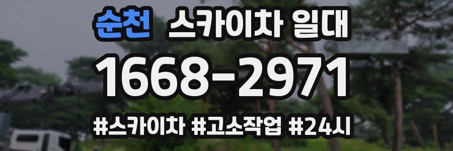 순천 스카이차 일대