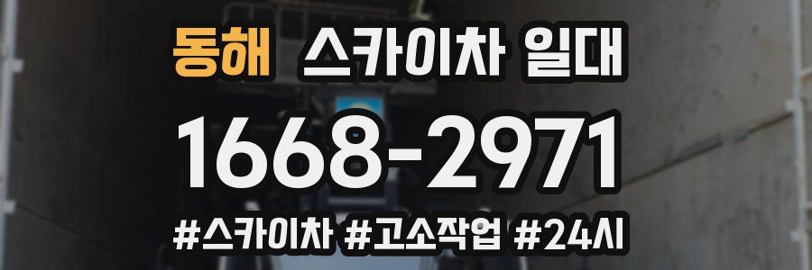 동해 스카이차 일대