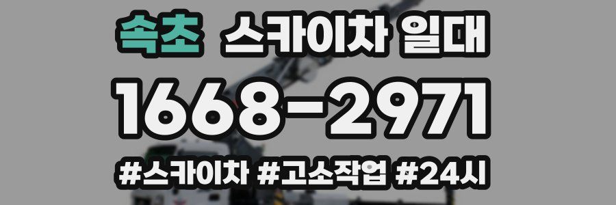 속초 스카이차 일대
