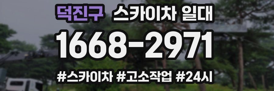 덕진구 스카이차 일대