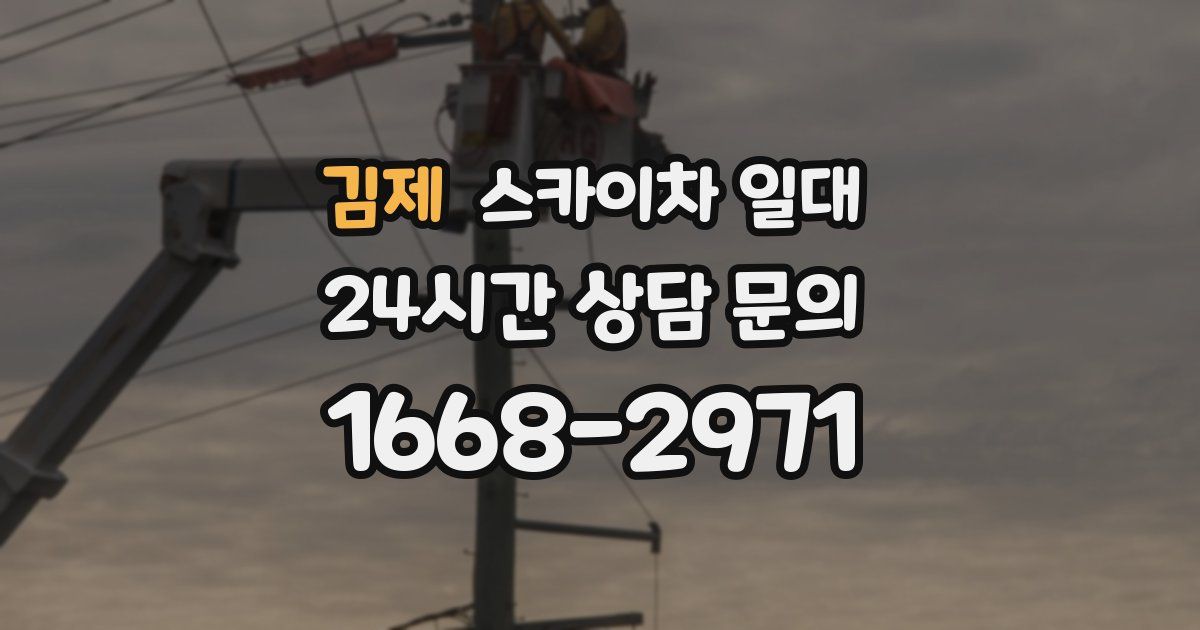 김제 스카이차 일대