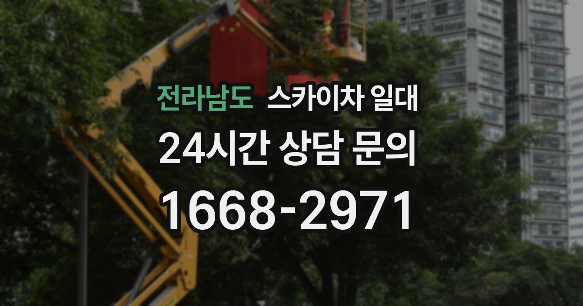 전라남도 스카이차 일대