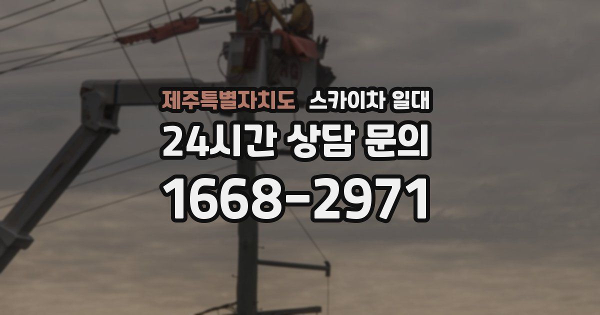 제주특별자치도 스카이차 일대