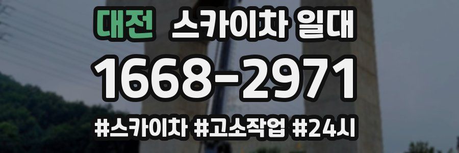 대전 스카이차 일대