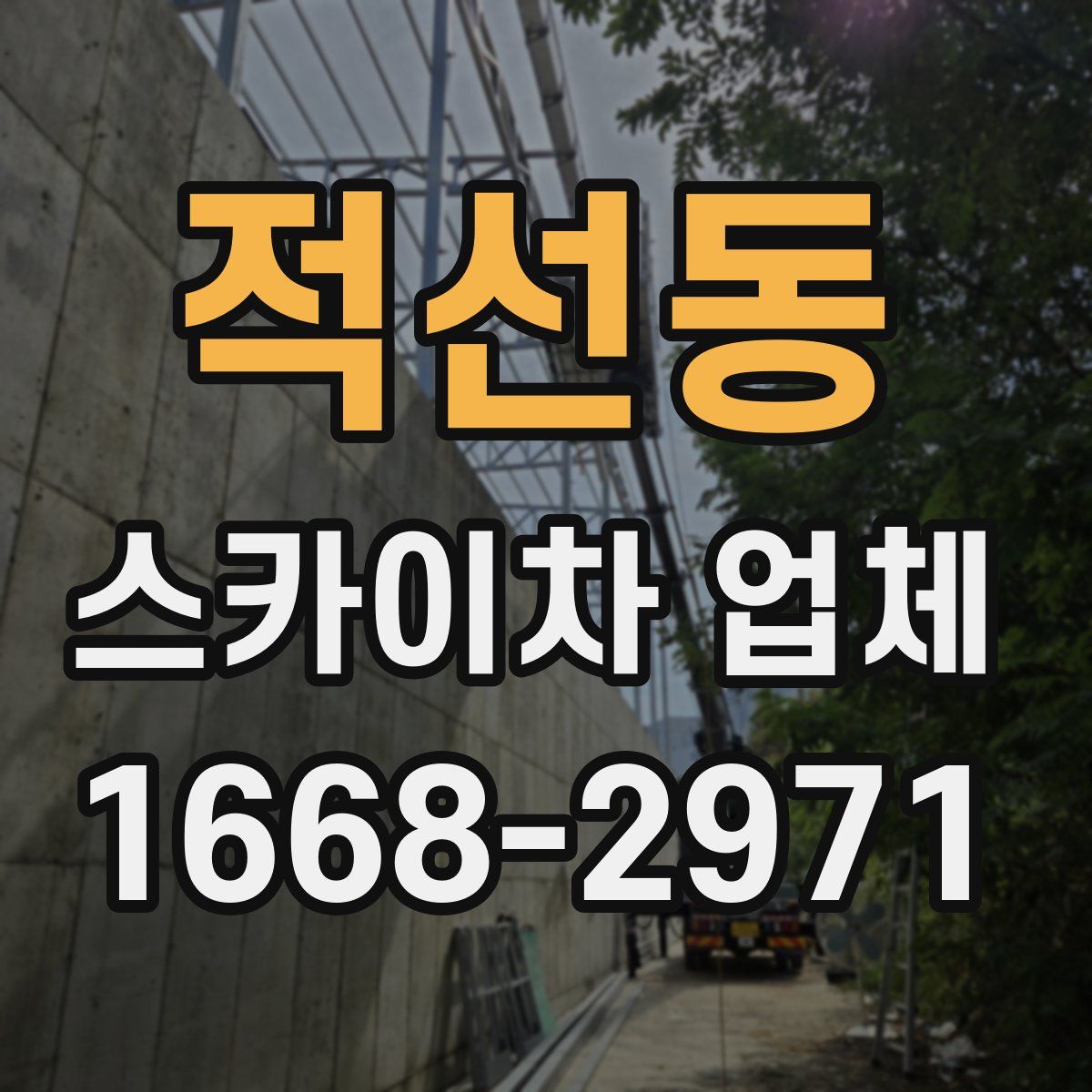 적선동 스카이차 업체