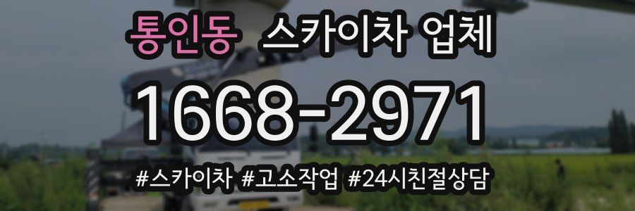 통인동 스카이차 업체
