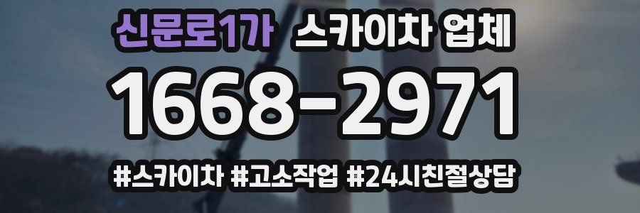 신문로1가 스카이차 업체