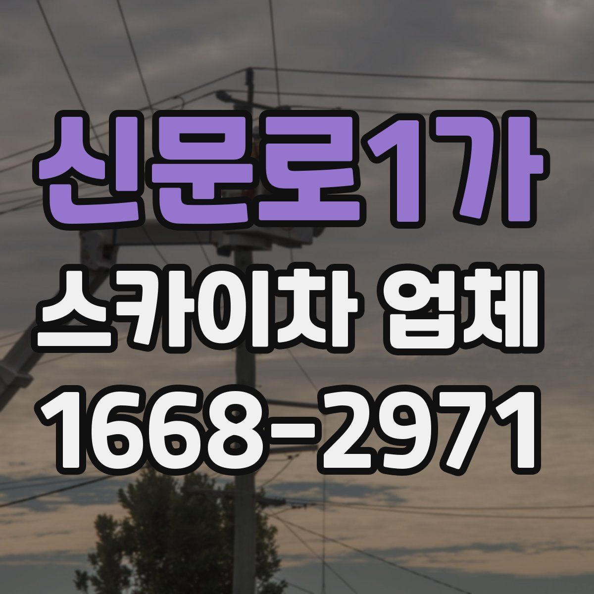 신문로1가 스카이차 업체