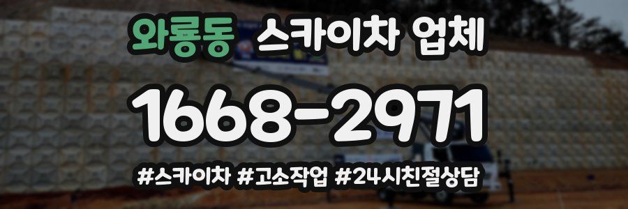 와룡동 스카이차 업체