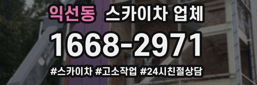 익선동 스카이차 업체