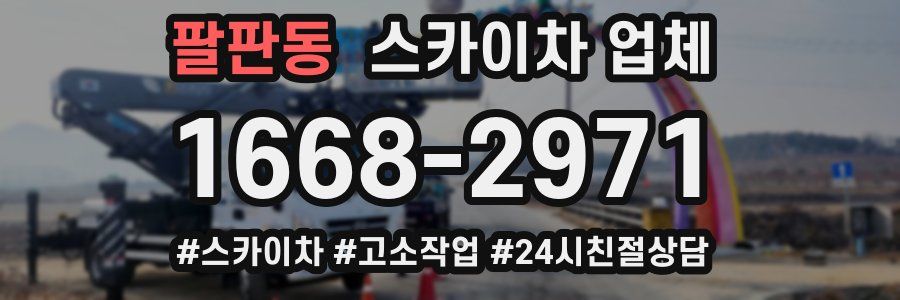 팔판동 스카이차 업체