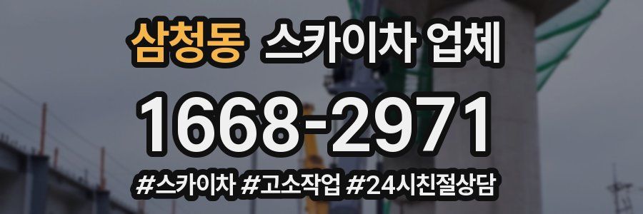 삼청동 스카이차 업체