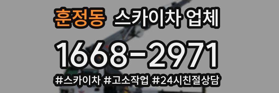 훈정동 스카이차 업체